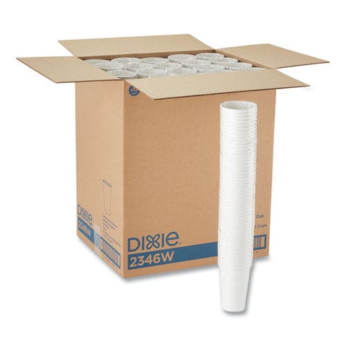 Dixie Paper Hot Cups 16 Oz White 50/sleeve 20 Sleeves/carton - Food Service - Dixie®