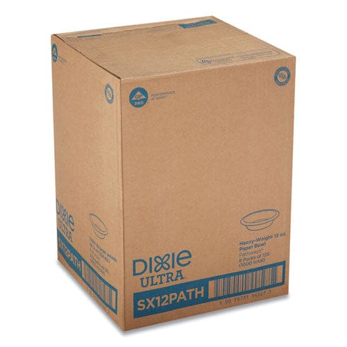 Dixie Pathways Heavyweight Paper Bowls 12 Oz Green/burgundy 1,000/carton - Food Service - Dixie®