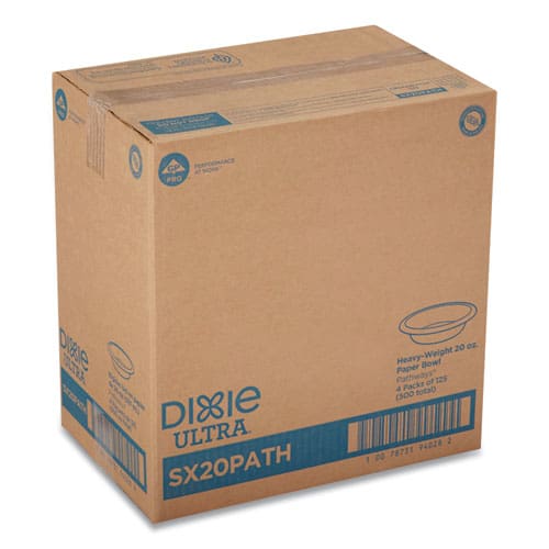 Dixie Pathways Heavyweight Paper Bowls 20 Oz Green/burgundy 500/carton - Food Service - Dixie®