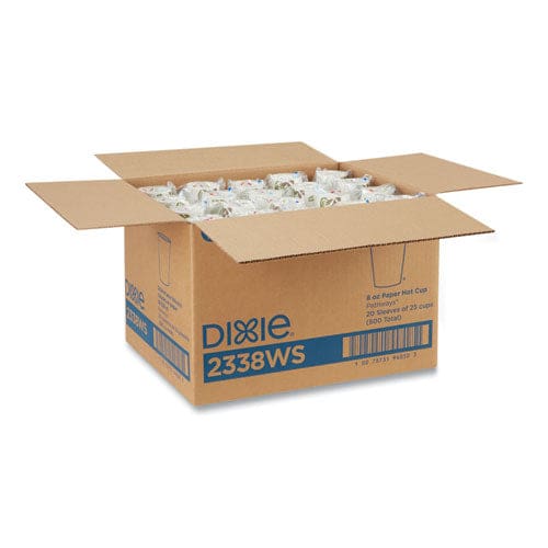 Dixie Pathways Paper Hot Cups 8 Oz 25/bag 20 Bags/carton - Food Service - Dixie®