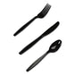 Dixie Plastic Cutlery Heavy Mediumweight Forks Black 100/box - Food Service - Dixie®