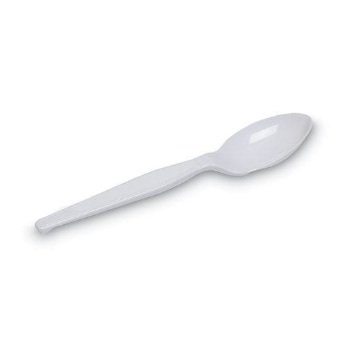 Dixie Plastic Cutlery Heavy Mediumweight Teaspoons White 100/box - Food Service - Dixie®