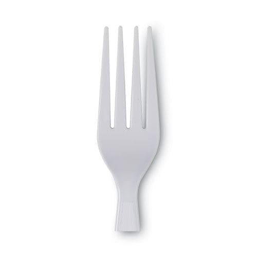 Dixie Plastic Cutlery Heavyweight Forks White 1,000/carton - Food Service - Dixie®