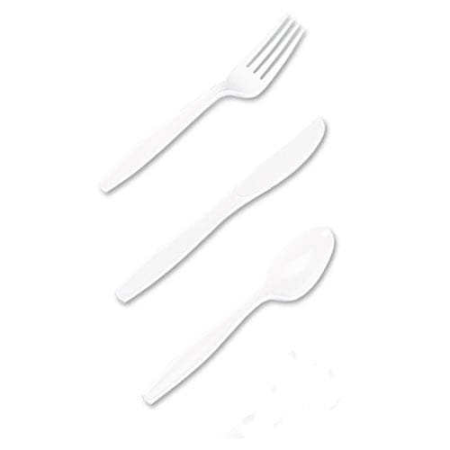 Dixie Plastic Cutlery Heavyweight Knives White 100/box - Food Service - Dixie®