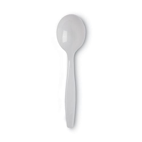 Dixie Plastic Cutlery Heavyweight Soup Spoons White 1,000/carton - Food Service - Dixie®