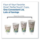 Dixie Reclosable Lids Fits 12 Oz To 20 Oz Dixie Cups 10 Oz To 20 Oz Perfectouch Cups White 100/pack 10 Packs/carton - Food Service - Dixie®