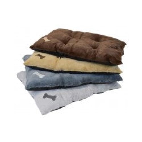 DMC Bone Applique Tufted Dog Bed Assorted 30 by 40 Inch - Pet Supplies - DMC