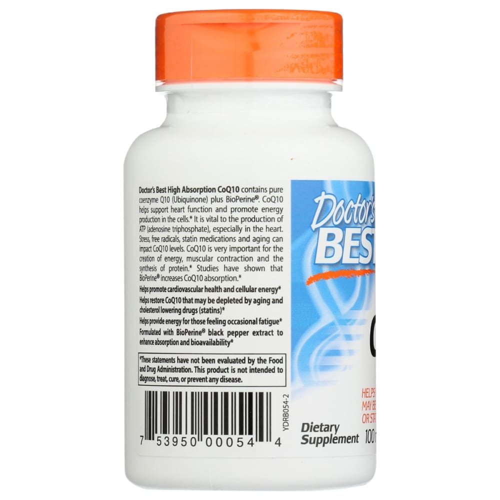 DOCTORS BEST: Hi Absorb Coq10 100Mg 30 vc - Vitamins & Supplements > Vitamins & Minerals - Doctors Best