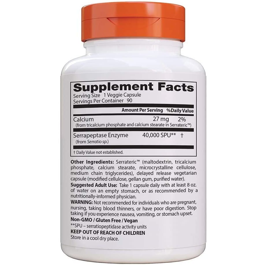 DOCTORS BEST: Serrapeptase 40000Spu 90 vc - Health > Vitamins & Supplements - DOCTORS BEST