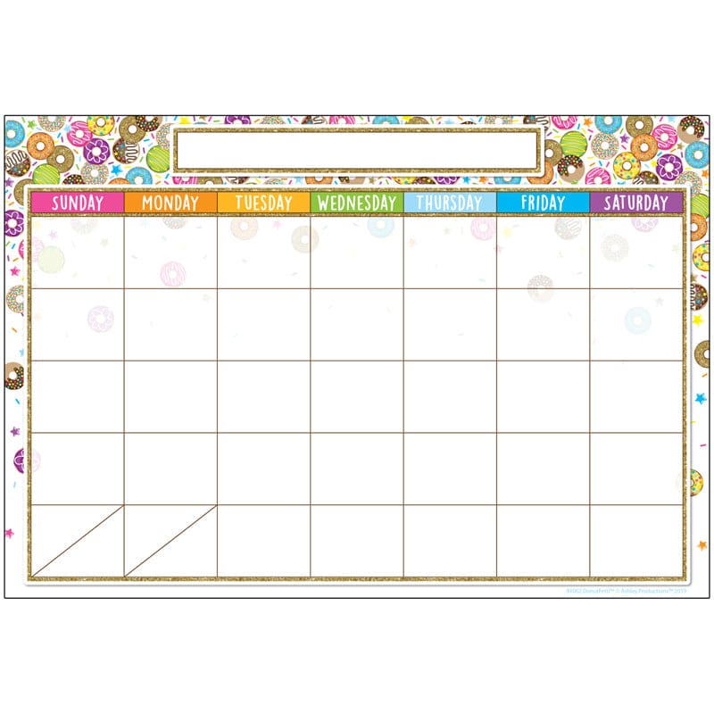 Donutfetti Calendar 13X19 Chart Smart Poly (Pack of 12) - Calendars - Ashley Productions