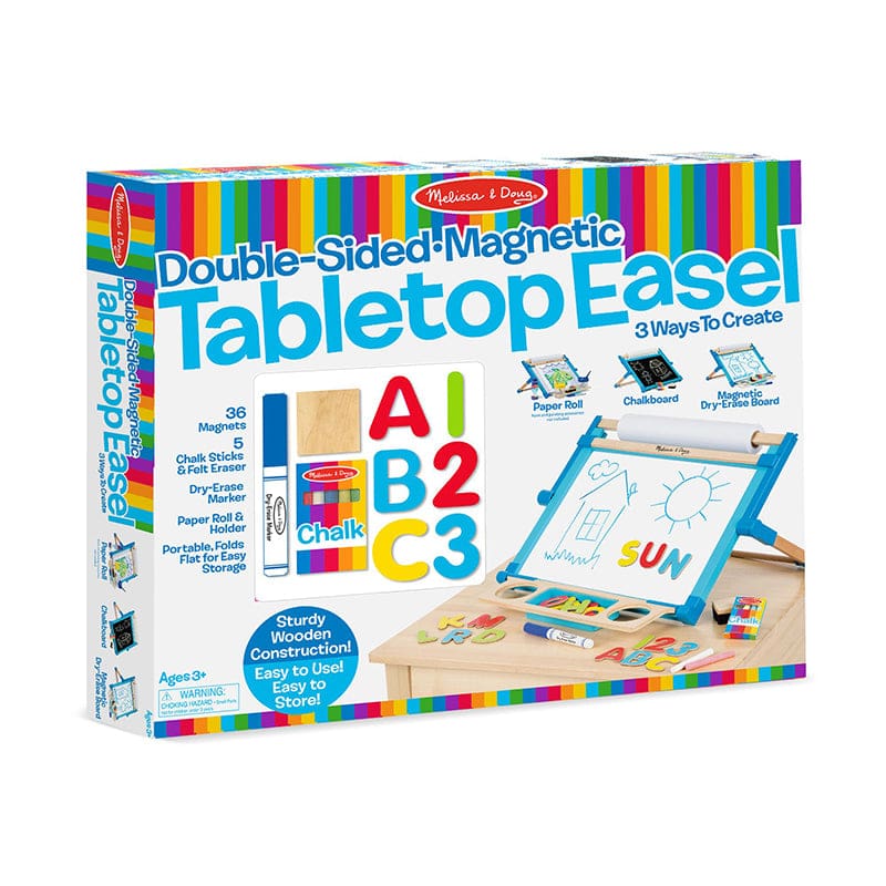 Doublesided Magnetic Tabletop Easel - Easels - Melissa & Doug