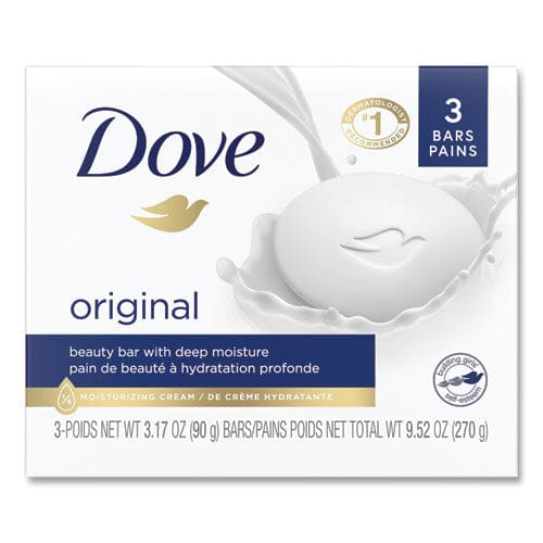 Dove White Beauty Bar Light Scent 3.17 Oz 3/pack - Janitorial & Sanitation - Dove®