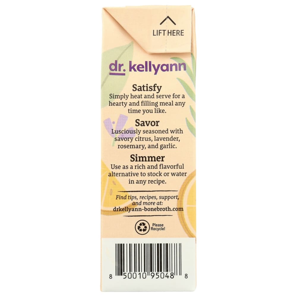 DR. KELLYANN: Bone Broth Lem Lavender 16.9 fo - Grocery > Soups & Stocks - DR. KELLYANN