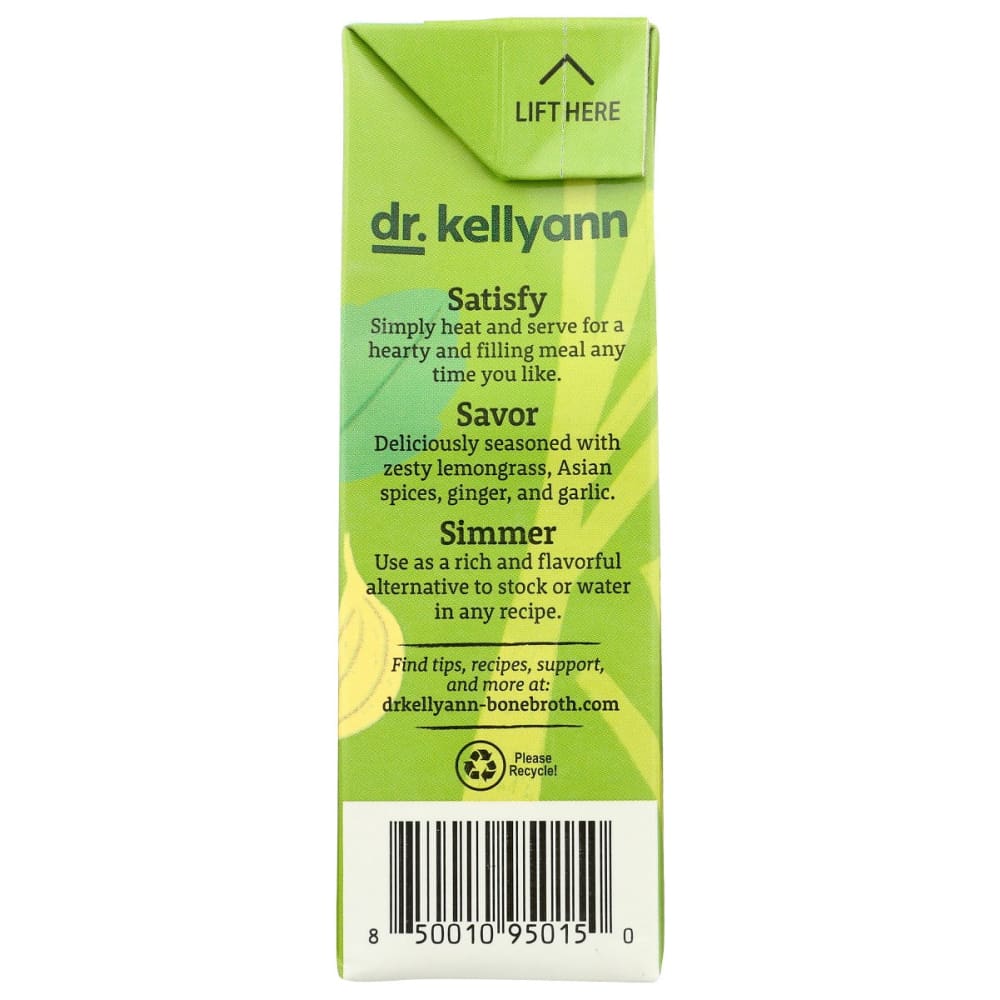 DR. KELLYANN: Bone Broth Lemongrass Thai 16.9 fo - Grocery > Soups & Stocks - DR. KELLYANN