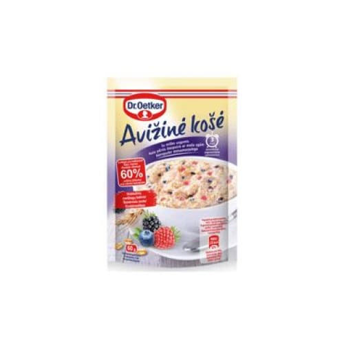 DR. OETKER Quickly Prepared Oatflakes Porridge with Forest Berries 2.12 oz. (60 g.) - Dr. Oetker