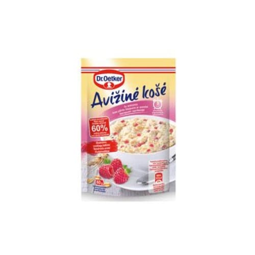 DR. OETKER Quickly Prepared Oatflakes Porridge with Raspberries 2.12 oz. (60 g.) - Dr. Oetker