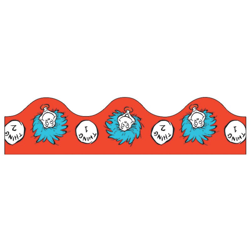 Dr Seuss Thing 1 & 2 Deco Trim (Pack of 10) - Border/Trimmer - Eureka