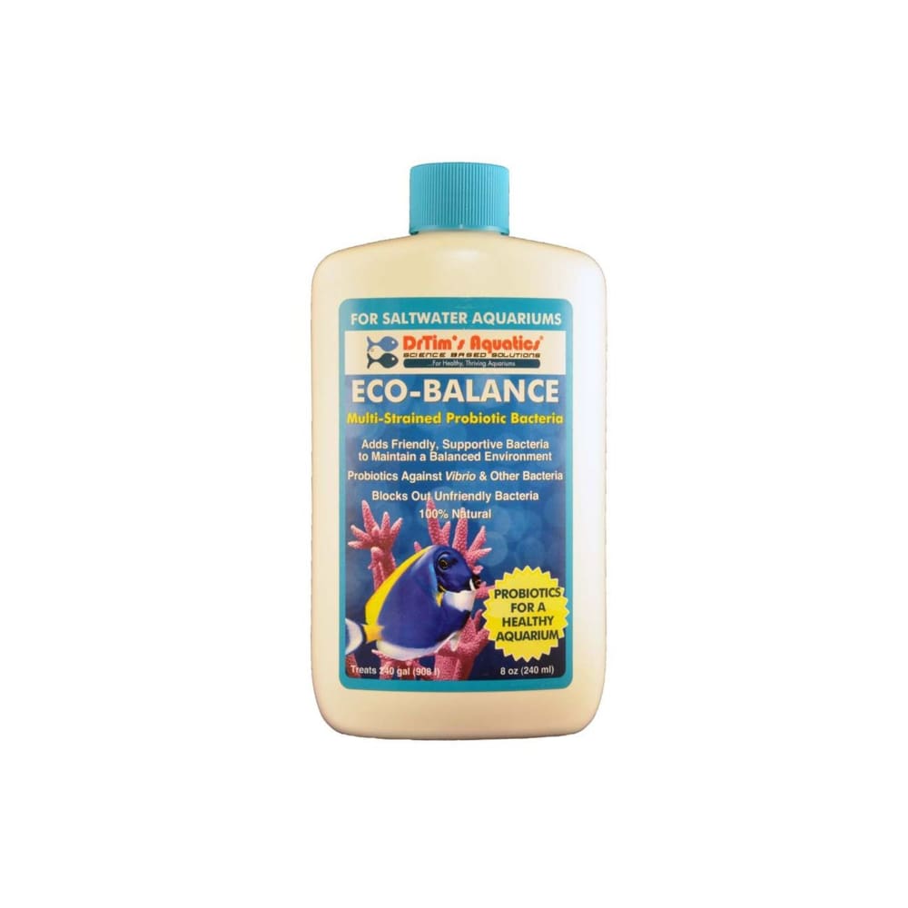 Dr. Tims Aquatics Eco-Balance Probiotic Bacteria for Saltwater Aquarium 8 fl. oz - Pet Supplies - Dr. Tims