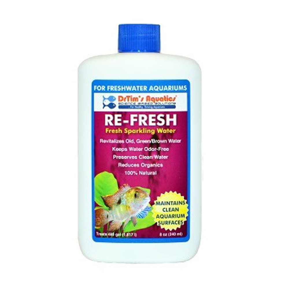 Dr. Tims Aquatics Re-Fresh Revitalizer for Freshwater Aquarium 8 fl. oz - Pet Supplies - Dr. Tims