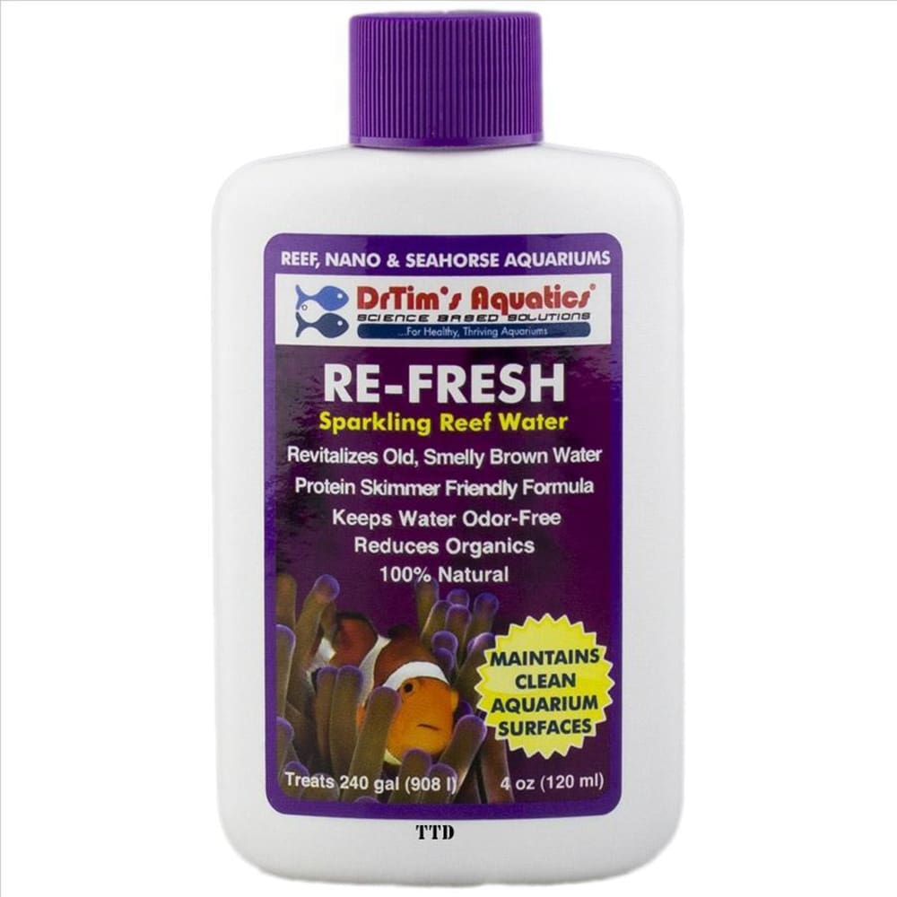 Dr. Tims Aquatics Re-Fresh Revitalizer for Reef Aquarium 4 fl. oz - Pet Supplies - Dr. Tims