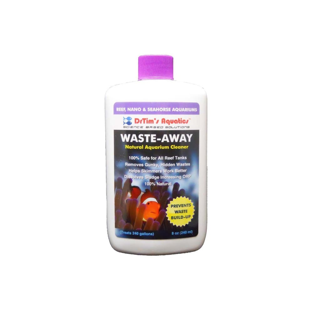 Dr. Tims Aquatics Waste-Away Natural Aquarium Cleaner for Reef Aquarium 8 fl. oz - Pet Supplies - Dr. Tims