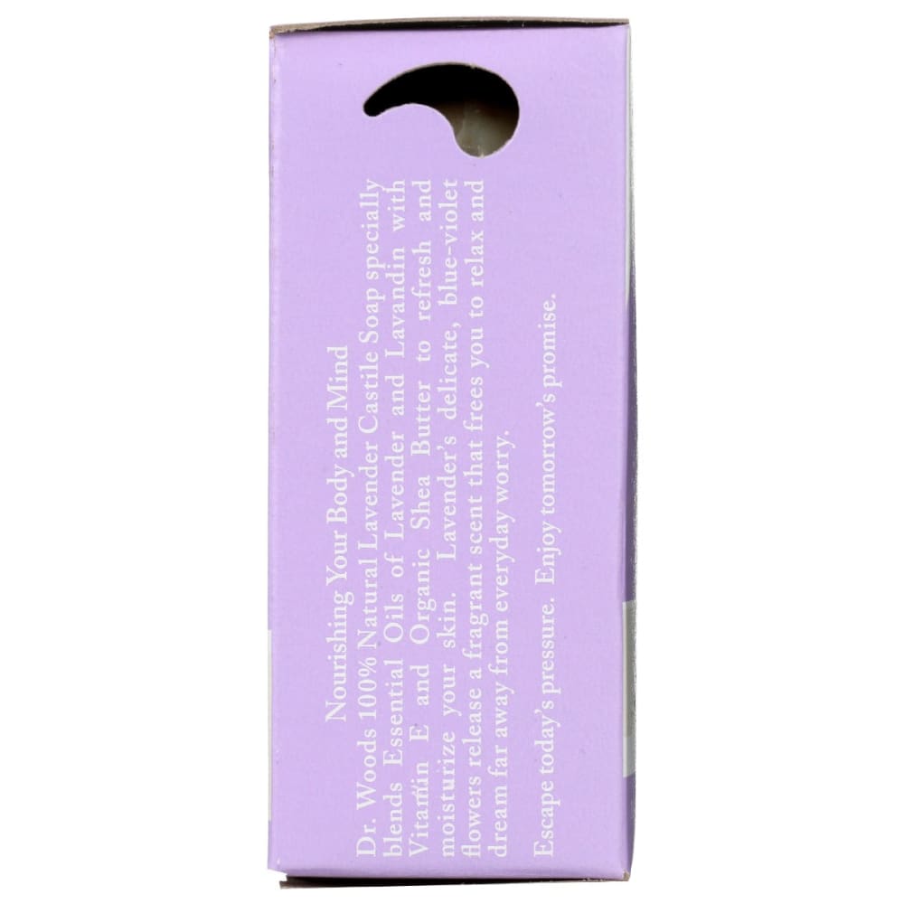 DR WOODS: Bar Lvndr Flwrs Org Oil 5.25 oz - Beauty & Body Care > Soap and Bath Preparations > Soap Bar - DR WOODS