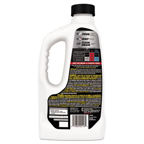 Drano Liquid Drain Cleaner 32 Oz Safety Cap Bottle 12/carton - Janitorial & Sanitation - Drano®