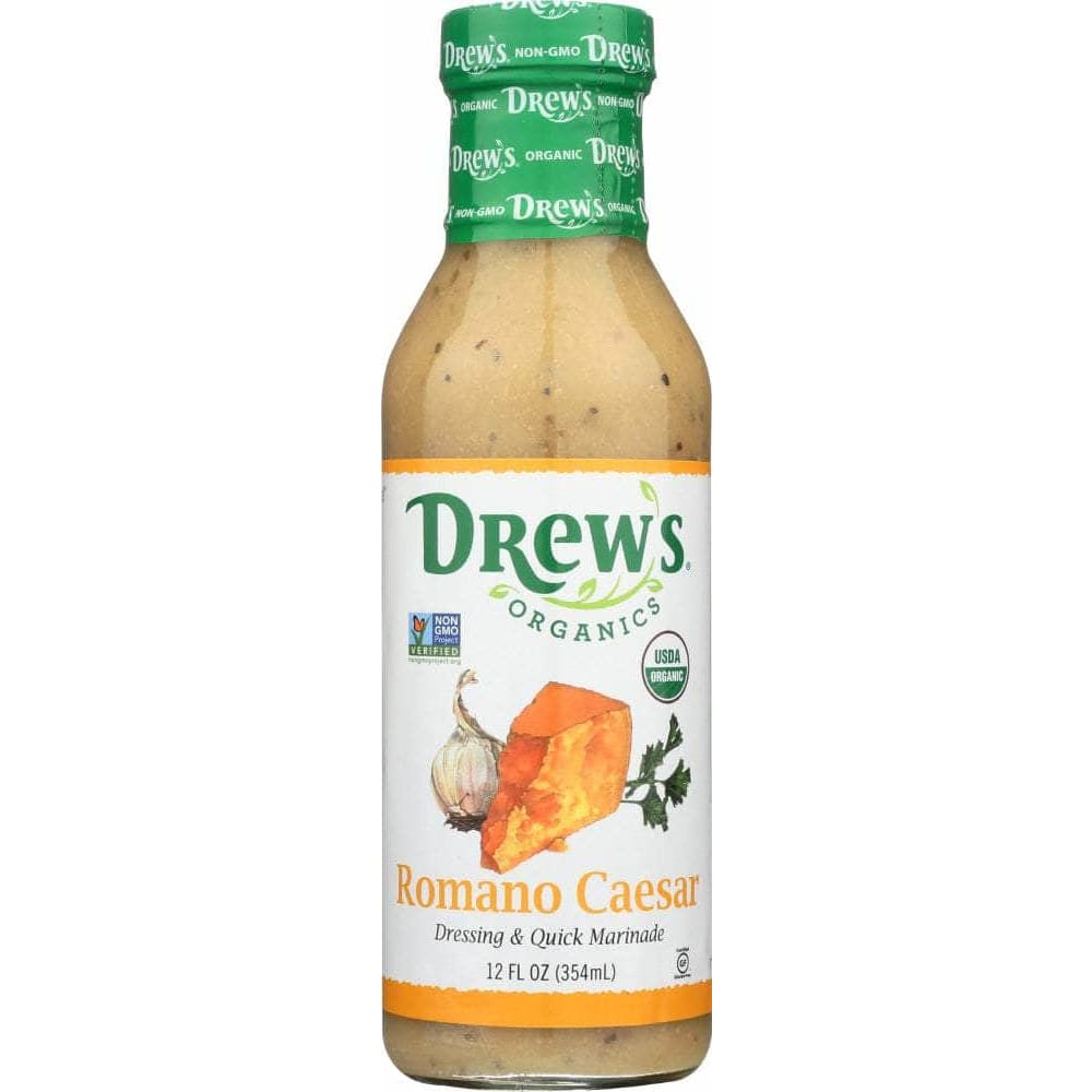 DREWS ORGANICS DREW'S All Natural Dressing & Quick Marinade Romano Caesar, 12 oz