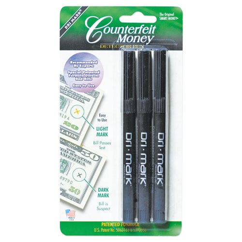 Dri-Mark Smart Money Counterfeit Detector Pen With Reusable Uv Led Light U.s.; Most Foreign Currencies Black - Office - Dri-Mark®