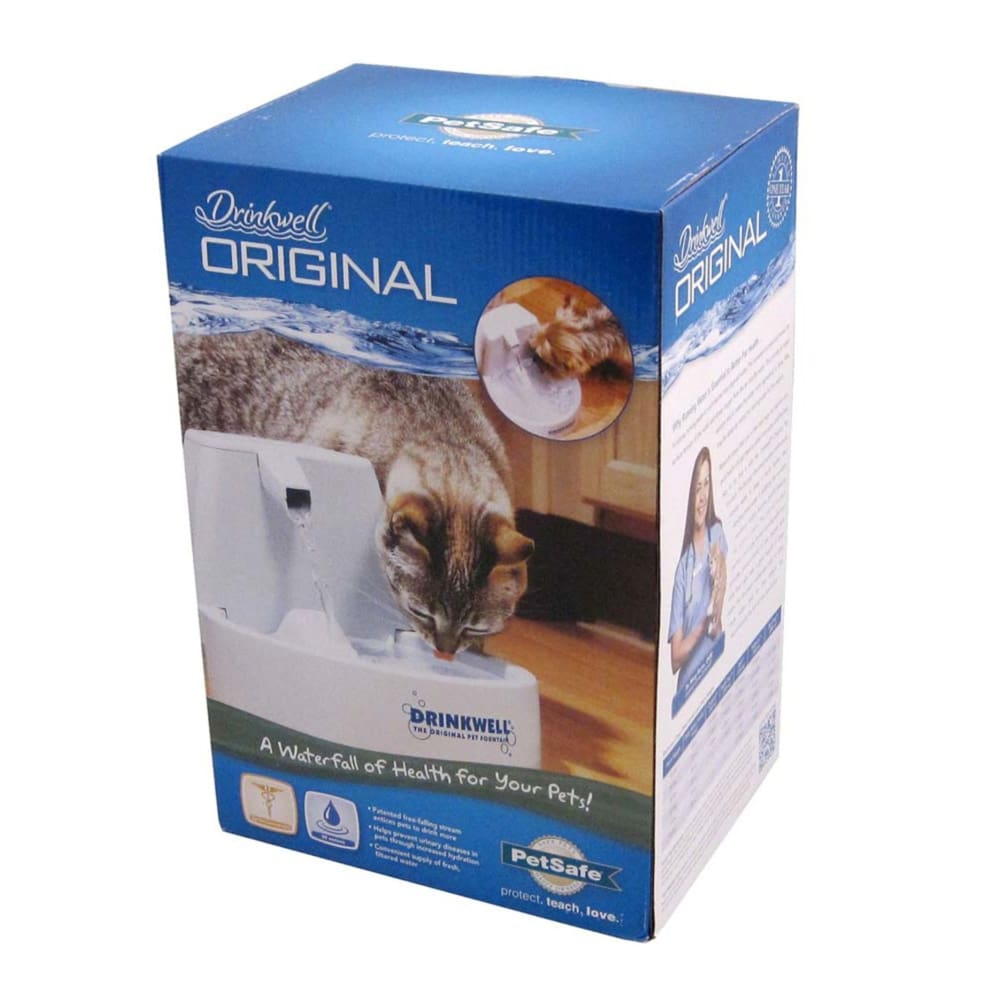 Drinkwell Original Pet Fountain 50oz White - Pet Supplies - Drinkwell