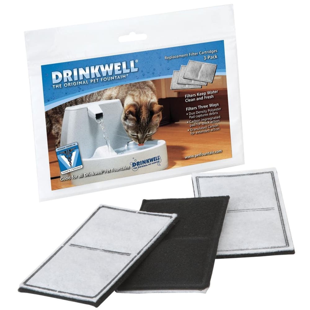 Drinkwell Standard Replacement Filter 3 Pack - Pet Supplies - Drinkwell