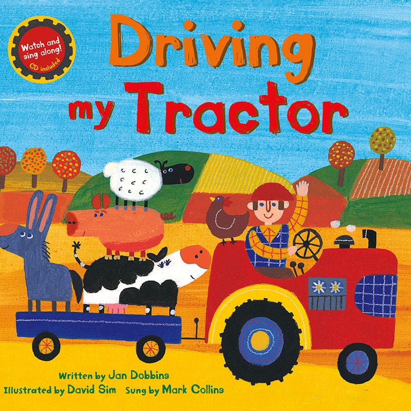 Driving My Tractor (Pack of 6) - Book With Cassette/CD - Barefoot Books