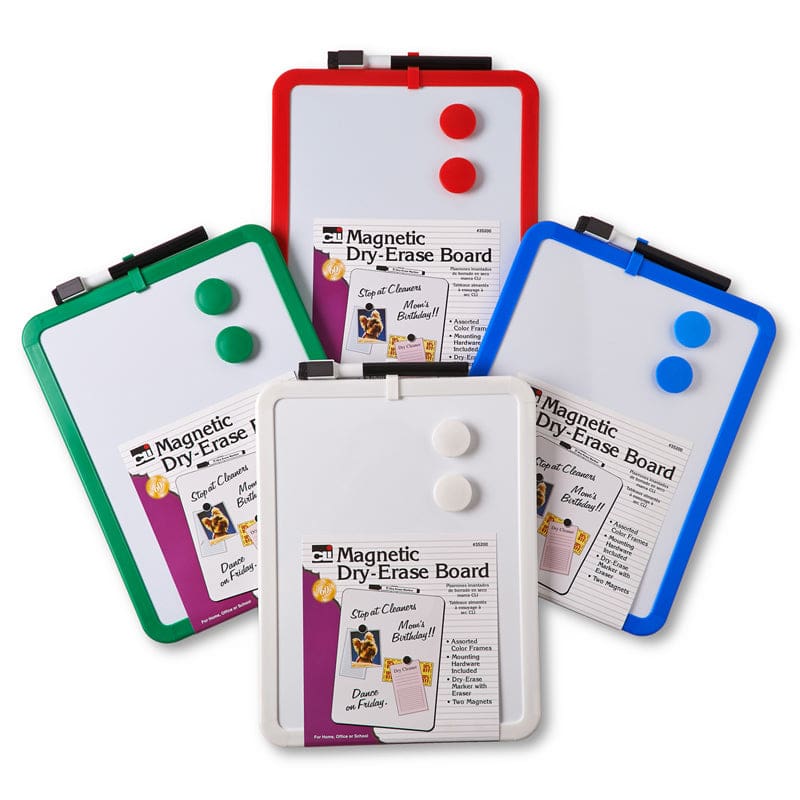 Dry Erase Boards Assrtd Frames 4/Bx Magnetic (Pack of 2) - Dry Erase Boards - Charles Leonard