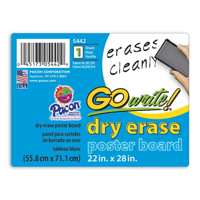 Dry Erase Poster White 22X28 25/Ct | ShelHealth
