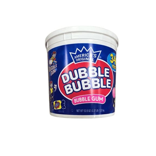 Dubble Bubble Gum, 53.9 Ounce - 340 Count Bucket - ShelHealth.Com