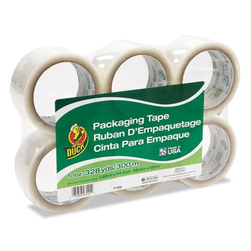 Duck Commercial Grade Packaging Tape 3 Core 1.88 X 55 Yds Clear 6/pack - Office - Duck®