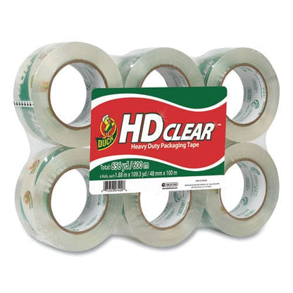 Duck Heavy-duty Carton Packaging Tape 3 Core 1.88 X 109.3 Yds Clear 6/pack - Office - Duck®