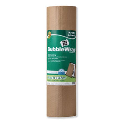 Duck Kraft Lined Bubble Wrap Cushioning 0.1 Thick 24 X 20 Ft - Office - Duck®