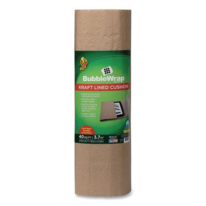 Duck Kraft Lined Bubble Wrap Cushioning 0.1 Thick 24 X 20 Ft - Office - Duck®