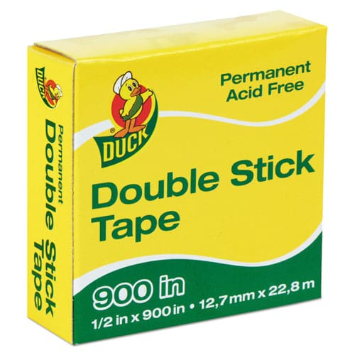 Duck Permanent Double-stick Tape 1 Core 0.5 X 75 Ft Clear - Office - Duck®