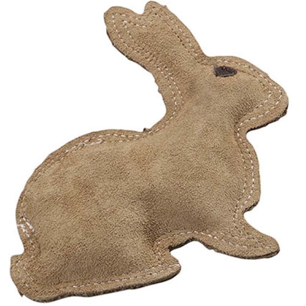 Dura-Fused Leather & Jute Dog Toy Rabbit Brown Small - Pet Supplies - Dura-Fused