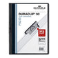 Durable Duraclip Report Cover Clip Fastener 8.5 X 11 Clear/dark Blue 25/box - School Supplies - Durable®
