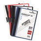 Durable Duraclip Report Cover Clip Fastener 8.5 X 11 Clear/maroon 25/box - School Supplies - Durable®