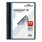 Durable Duraclip Report Cover With Clip Fastener 8.5 X 11 Clear/navy 25/box - School Supplies - Durable®