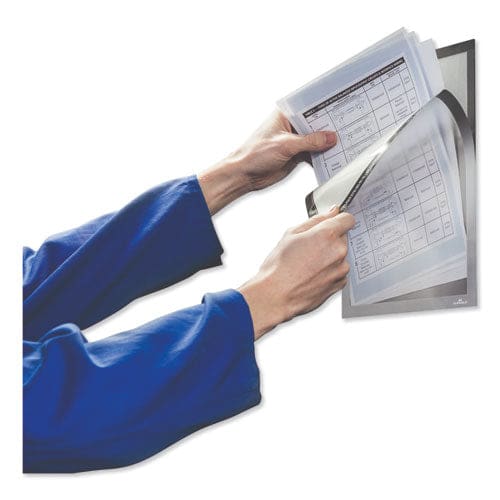 Durable Duraframe Magnetic Plus Sign Holder 8.5 X 11 Silver Frame 2/pack - Office - Durable®