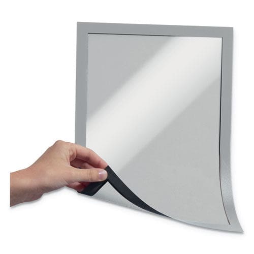 Durable Duraframe Magnetic Sign Holder 8.5 X 11 Silver Frame 2/pack - Office - Durable®