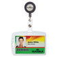 Durable Id/security Card Holder Set Vertical/horizontal Reel Clear 10/pack - Office - Durable®