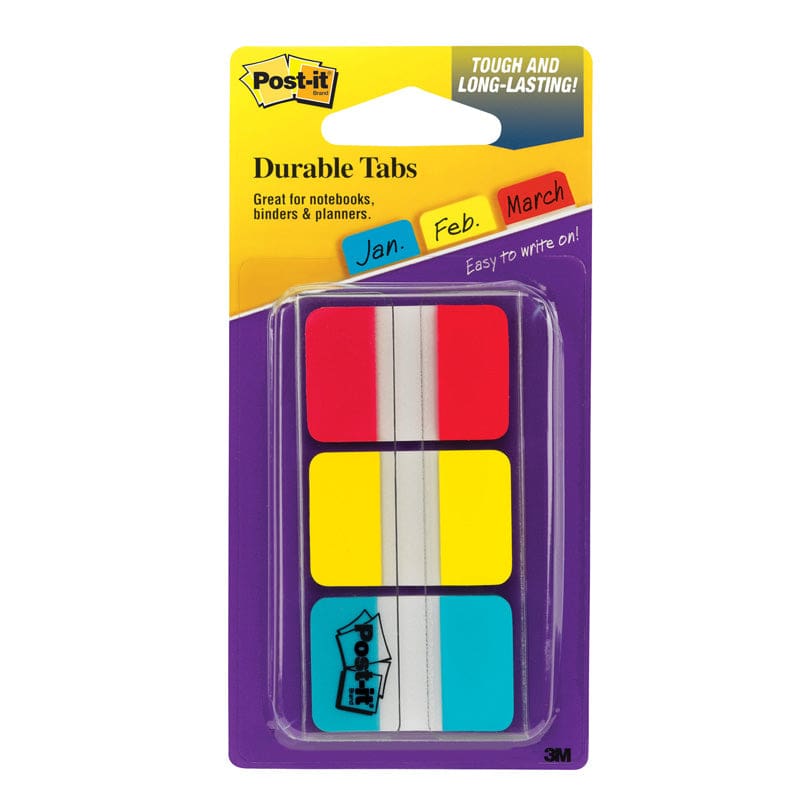 Durable Index Tabs 1X1.5 3/Pk (Pack of 10) - Post It & Self-Stick Notes - 3M Company