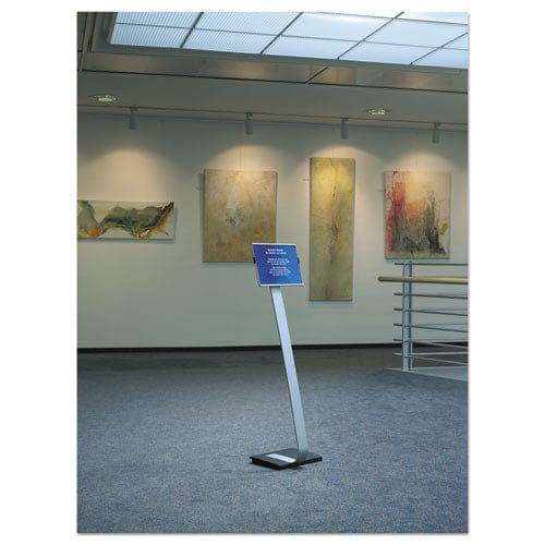 Durable Info Sign Duo Floor Stand Letter-size Inserts 15 X 46.5 Clear - Office - Durable®