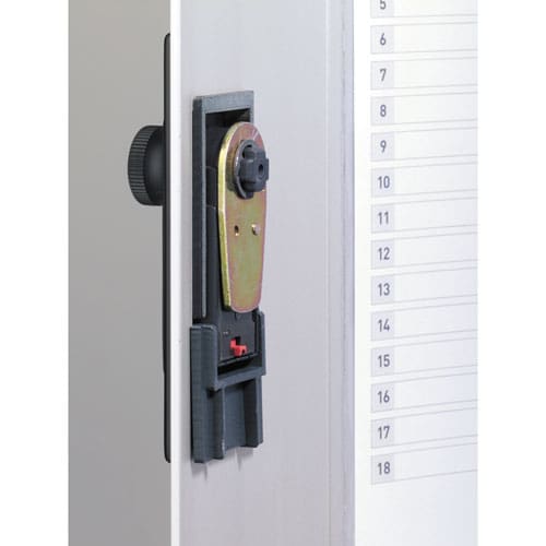 Durable Locking Key Cabinet 36-key Brushed Aluminum Silver 11.75 X 4.63 X 11 - Office - Durable®